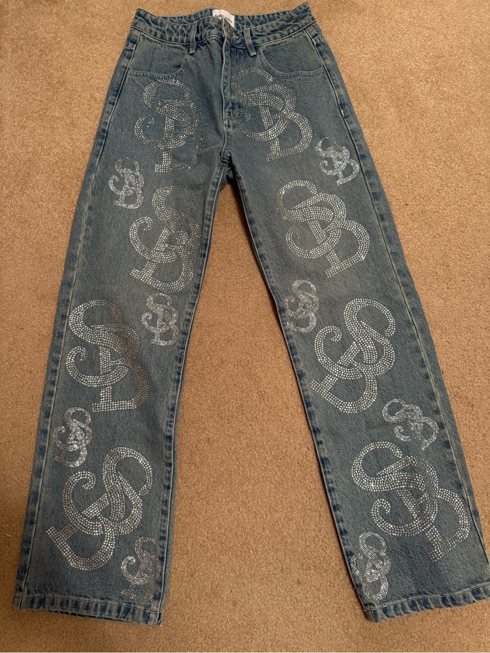SiBalance Rhinestone Jeans